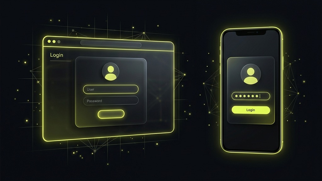 Choose between website, mobile browser or verified app login channels.