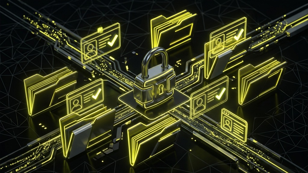 Identity validation, folders, and lock graphics